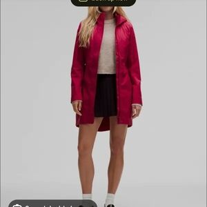 Lululemon Athletica Vibrant Red Trench Coat (Pomegranate)